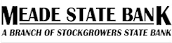 Meade State Bank a branch of Stockgrowers State Bank logo